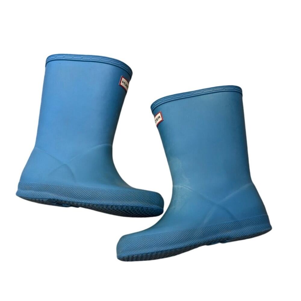 Hunter Rain Boots Toddler Kids Size 10/11 blue *some fade*